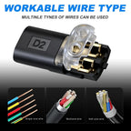 Double Wire Plug-in Connectors with Locking Buckle Car Wire 2 Way Terminal Block Waterproof Quick Connector Cable Clamps
