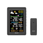 BALDR Wireless Color Weather Station DigitalThermometer Hygrometer Clock Calendar Barometer Sun Time Forecast Trend Sensor -40℃