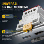 UKK 80A-500A High Current DIN Rail Power Distribution Block One Input Multiple Output Electrical Terminal Connector ```