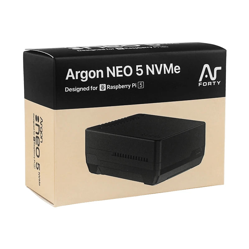 Argon NEO 5 M.2 NVME PCIE Case For Raspberry Pi 5 Aluminum Shell Enclosure Built-in Fan Pi5