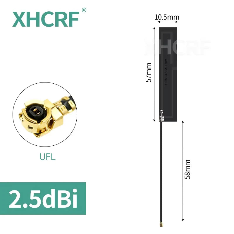 5pcs Lora 433 MHz Internal Antenna 433MHz FPC Antennas Built in UFL Omni Antena for 433MHz Module Motherboard Embed Antenna