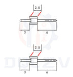 10PCS 40 Pin 1x40 Single Row Male 2.54 Breakable Pin Header Connector Strip For Arduino White/Black/Red/Blue/Green/Yellow