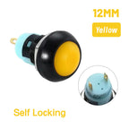 5/20/100PCS PBS-33B Black Red Green Yellow White Blue Orange Self-reset Self-locking 12mm Momentary Push Button Switch