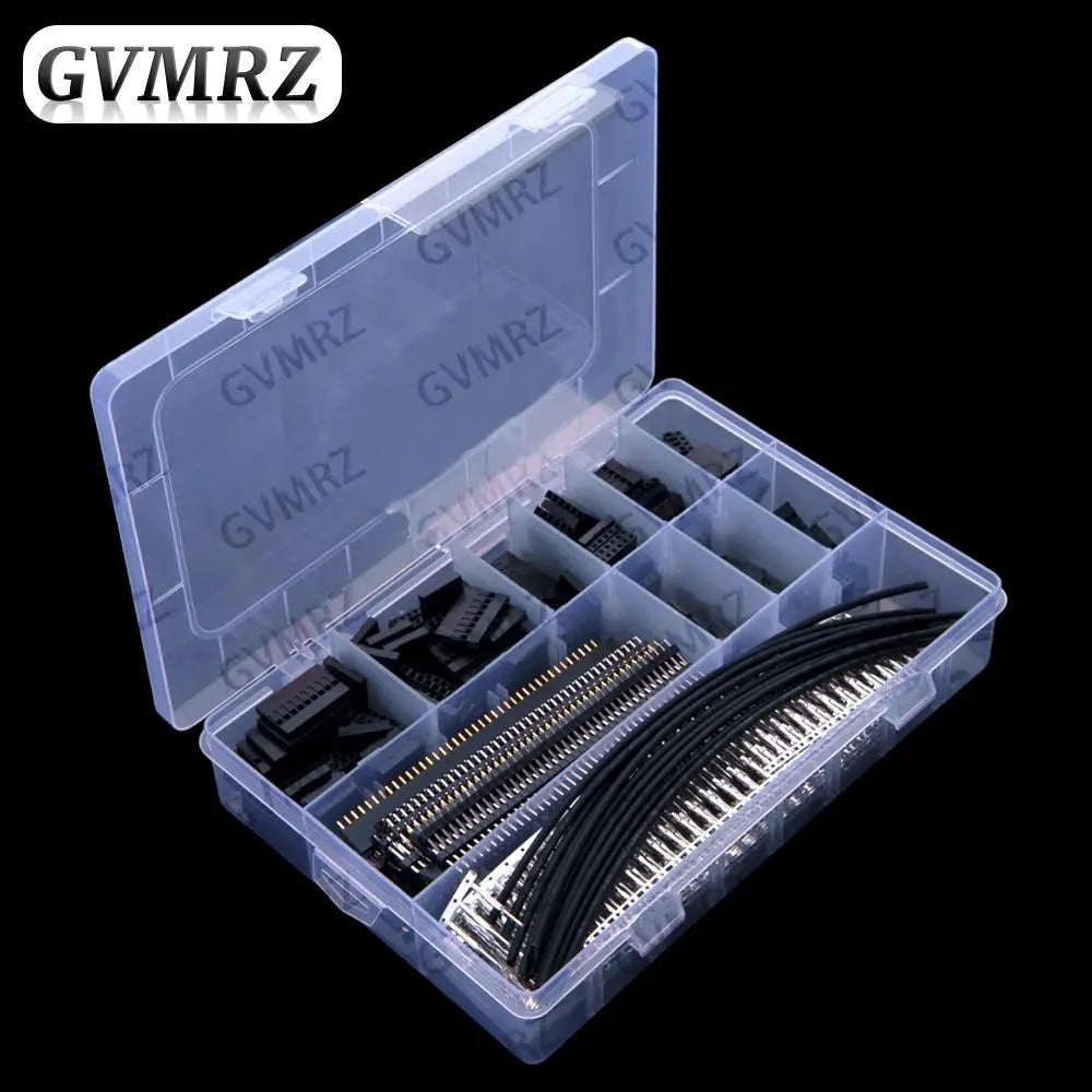 835PCS 2.54mm DuPont jumper connector headers pin headers female headers housings terminal kits heat shrink tubing 2.54mm