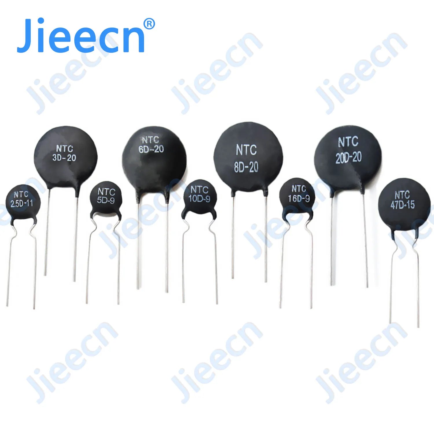 500PCS MF72 11MM NTC Thermistor 3D-11 5D-11 8D-11 10D-11 12D-11 16D-11 20D-11 22D-11 33D-11 2.5R 3R 5R 8R 10R 12R 16R 20R 22R 33