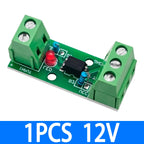 1 Channel Way Optocoupler Isolation Module PC817 EL817 3V-5V 12V 24V Photoelectric Isolator Rail Holder PLC Drive Motor Board