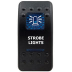 12V Marine Grade Rocker Switch SPST/ON OFF, DPDT/(ON) OFF (ON) Blue Led Light Bar for Carling ARB NARVA Replace Waterproof IP66