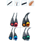 M8 2 3 4 5 6 Pin DC Electric Bicycle Butt Joint Plug waterproof female male Connector Wiring Scooter Brake Cable Signal 20CM