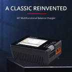 ToolkitRC M7 200W 10A DC Balance Charger Discharger for 1-6S Lipo Battery With Voltage Servo Checker ESC Tester Receiver LCD IPS