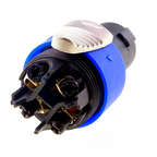 Waterproof Magnetic Circular Connector 18A 24V Male Female 4+2 Pin DC Power Charger Military-grade 12AWG Wire Threaded Gold Plat