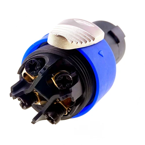 Waterproof Magnetic Circular Connector 18A 24V Male Female 4+2 Pin DC Power Charger Military-grade 12AWG Wire Threaded Gold Plat