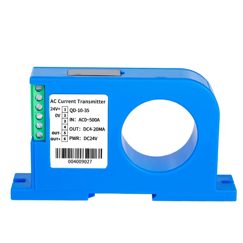 AC DC 0-600A Current Sensor 4-20mA 0-10V RS485 20mm Close Loop Current Transducer High Accuracy Hall Effect Current Transmitter