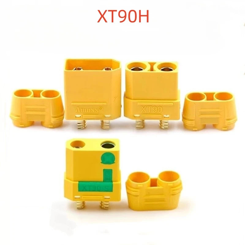 Amass XT90S-F plug XT90H high-current model aircraft gold-plated banana plug Amass lithium battery connector