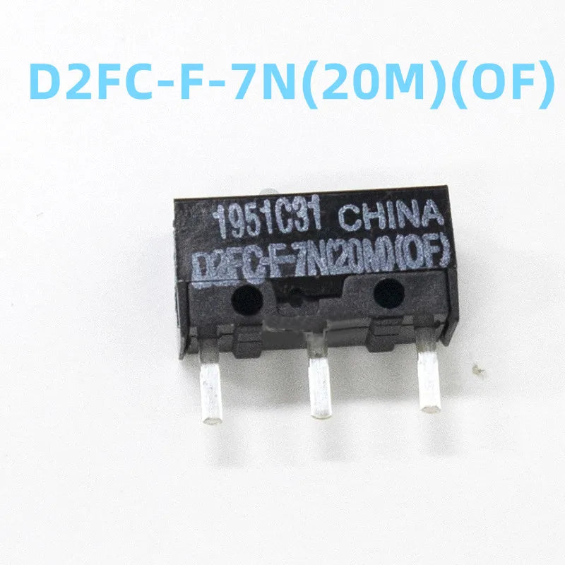 New 2PCS D2FC-F-7N 10M 20M OF D2FC-F-K50M D2FC-F-K60MN Mouse Microswitch