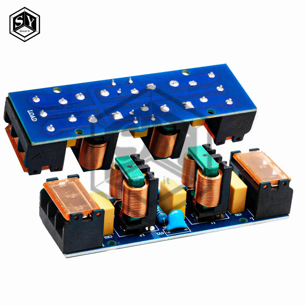 1PC  6A Power Supply Filter EMI High Frequency 2 Stage Power Supply EMI Filter Low-pass Filter Board for Frequency Conversion