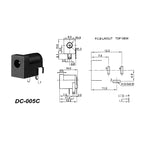 DC002/004/DC005/015 Power Socket 3.5x1.3mm 5.5x2.1mm 5.5x2.5mm DC Power Socket USB Three-Leg Direct Plug Socket Female Connector