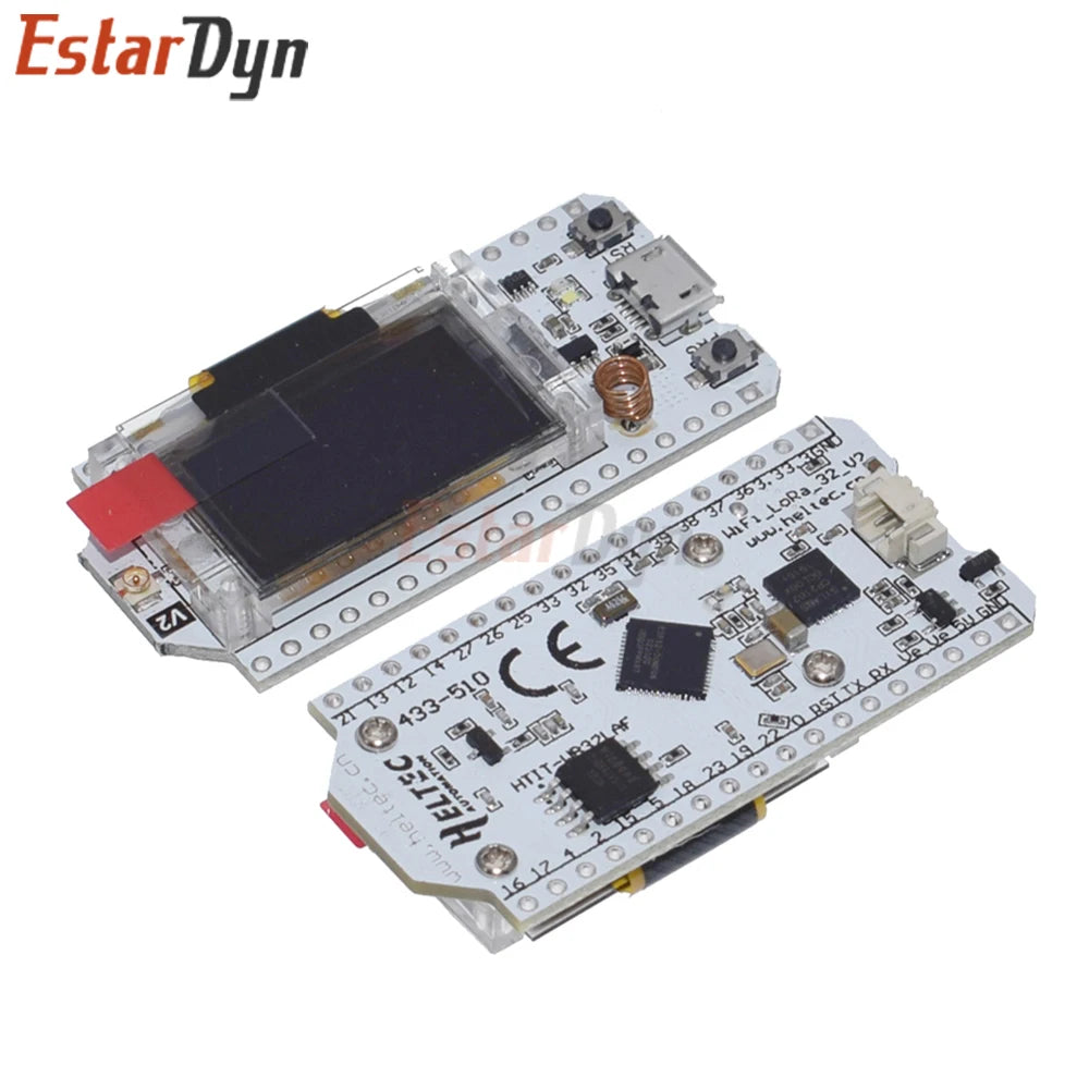 Estardyn ESP32 LoRa Development Board SX1276 868MHz 915MHz 0.96" OLED Display WiFi Bluetooth Combo IoT Node