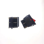 2Pcs KCD2 Double Boat Rocker Switch 6 Pin On-Off Position with Green Red Lights 20A 125VAC/16A 250V - Black No Light Option