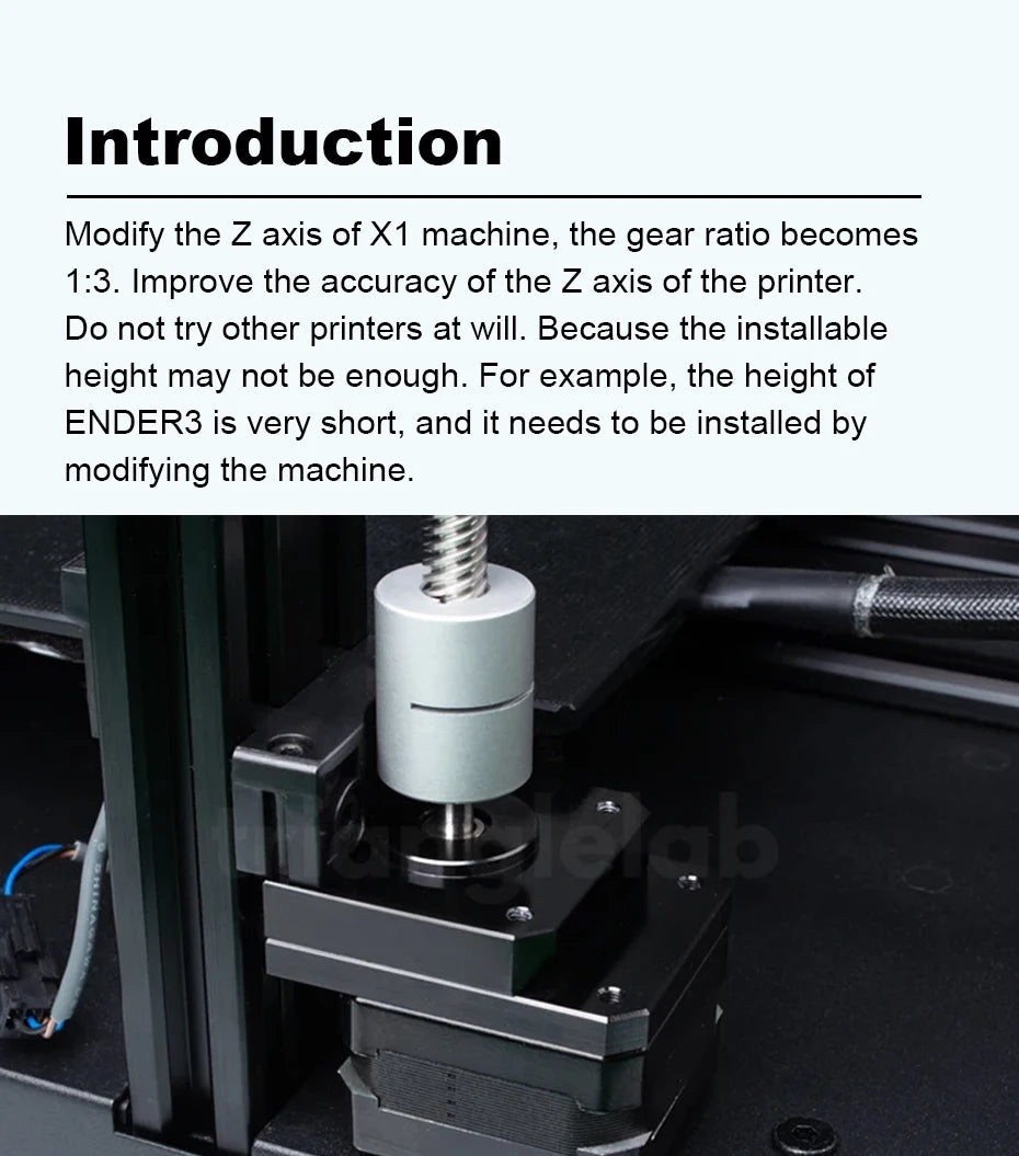 Trianglelab Nema 17 Geared Stepper Motor 3:1 Reducting Stepping Motor For Prusa I3 MK3S Extruder Change 3:1 Gear Ratio