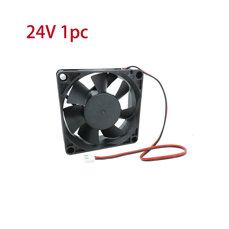 7025 70MM 70*70*25MM DC 5V 12V 24V Cooling Fan Comptuter CPU Cooling Fan Case 2pin