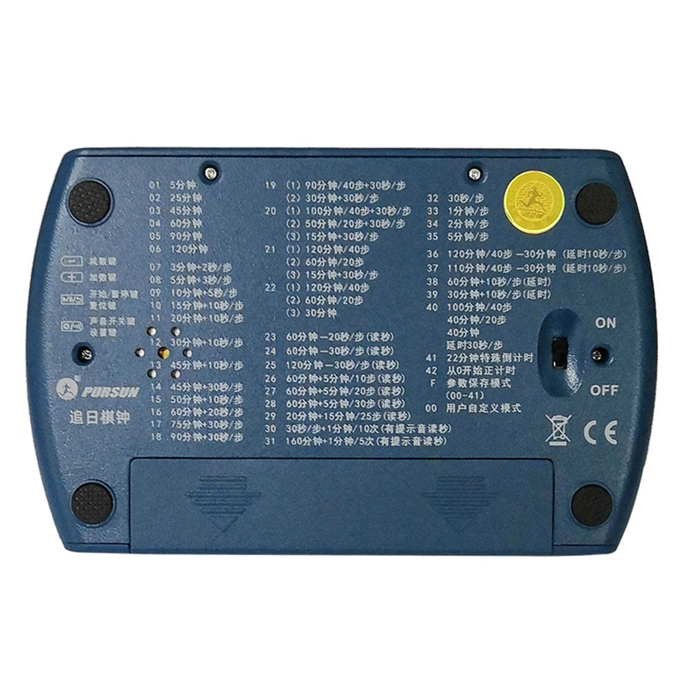 Chess Clock Professional Chess Digital Timer Multipurpose Chess Competition Game Stopwatch with Basic Bonus Count Up Down Timer