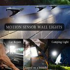 LED Solar Clip Light Portable Waterproof Body Sensor Solar Lamp Outdoor Courtyard Garden Lamp Patio Home Camping Wall Lights