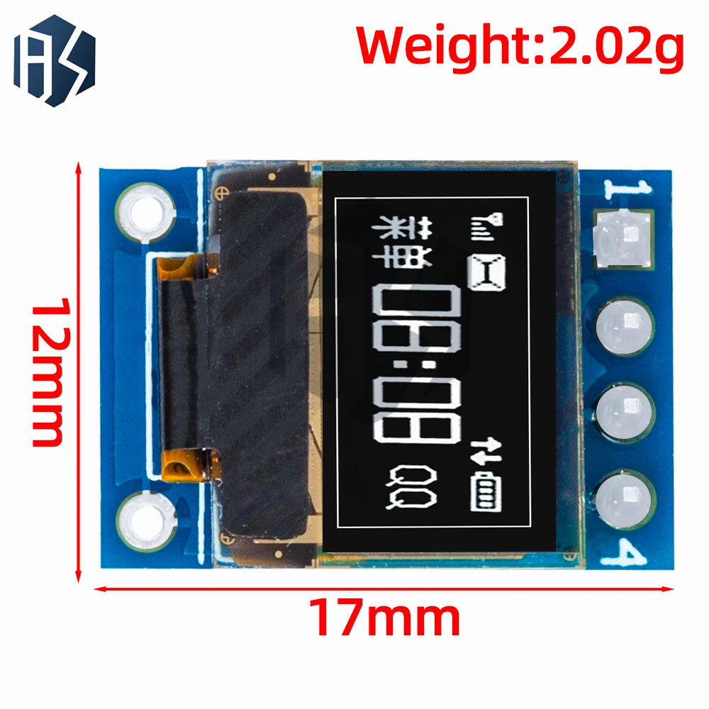 0.42" 0.42 Inch White OLED Display LCD Module 72X40 Serial Screen White Color I2C IIC/SPI Interface SSD1315 72*40 For Arduino