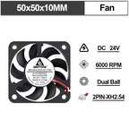 Gdstime Brushless Turbo Fan 24V Dual Ball 30mm 40mm 50mm For 3D Printer Fan DC Blower Cooling Fan 3010 4010 4020 5015 Clooer