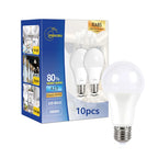 10pcs LED Bulb Lamps E27 AC220V 240V Light Bulb Real Power 20W 18W 15W 12W 9W 5W 3W Lampada Living Room Home LED Bombilla