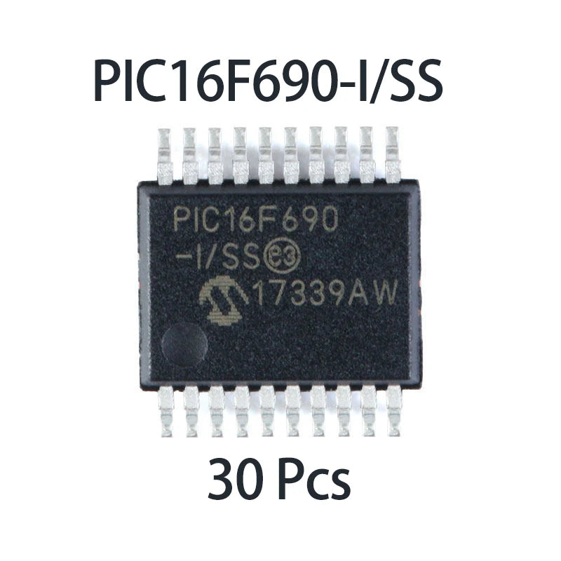 1~100Pcs PIC16F690-I/SS SSOP20 SMD 8Bit MCU 20MHz 4K Flash Microcontroller Chip For Electronic DIY And Industrial Control