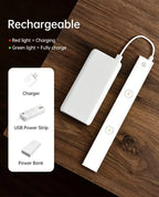 LED Cabinet Light USB Rechargeable Motion Sensor Dimmable LED Night Lamp For Kitchen Wardrobe Closet Home Lighting 20/30/40/50CM