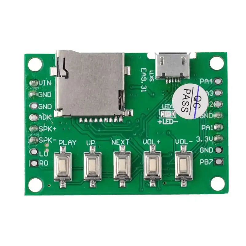 Sound Recording Module MP3 Music Voice Playback Kit with PIR Infrared Sensor Support USB Download TF Card for DIY Shop Welcomer