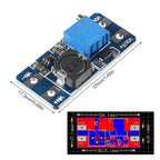 5PCS MT3608 DC-DC Step Up Boost Power Converter 2A Module Adjustable Step Up Voltage Regulator Board Voltage 2-24V to 5V-28V Out