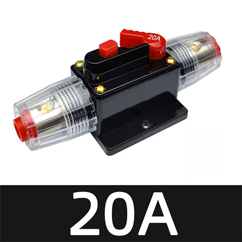 20A to 300A 12V-48V Circuit Breaker Power Protect Fuse Trolling with Manual Reset Waterproof Car Boat Manual 30A 80A 100A 300A