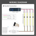 WS2811 Horse Race Running Water Led Strip 24V COB 360LEDs/M SMD 120LEDs/M Touch Controller Sync Controller 1to4 1to8 Sequential