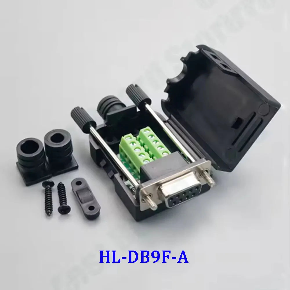 DB9/DB15/DB25 Male and Female Solderless Connector RS232/485 Transfer-Free Signals with Back Screw Terminal Adapter Board