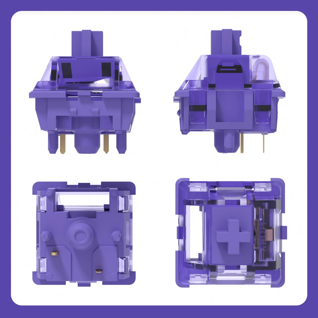 KBDiy Asura Switch Tactile MX Switches 50g for Gaming Mechanical Keyboard KIT Purple Factory Lubed Custom DIY 5Pins GMK67 Hi75