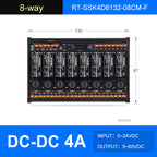 ENMG DC Inline 2 4 6 8 10 12 16-Way Solid State Relay Module RT-SSK Non-contact DC PLC AC Amplifier Board 5-24V Fuse Protections