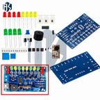 DC4.5-5V CD4060 SMT DIY Music LED Color Light Circuit Soldering Practice Module Bulk Soldering Learning Demo Kit