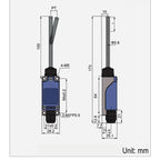 CNTD CZ-8167N Vertical Limit Switch 10A 250VAC Waterproof IP65 Spring Arm Travel Switch with NC/NO Type for Various Applications