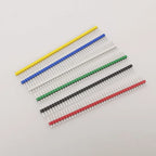 10Pair Single Row Pin Female Header Socket Pitch 2.54mm 40 Pins Connector 1x40P DIP Male Plug Header PCB Board Strip for Arduino