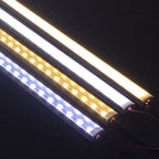 1-10 PCS LED Rigid Strip DC12V 50CM 20 Inch SMD5730 36LEDs U/V-Shaped Flat LED Aluminum Channel Rigid Strip for Indoor Lighting