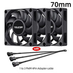 TEUCER UT-60 Slim 60mm PC Case Fan 3500RPM High Airflow CPU Cooler 6/7CM Ultra-thin Cooling Fan