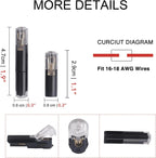 30pcs No Wire Stripping 1 Wire Quick Disconnect Electrical Connectors for 16-18 AWG Fast & Secure Connection for Automotive