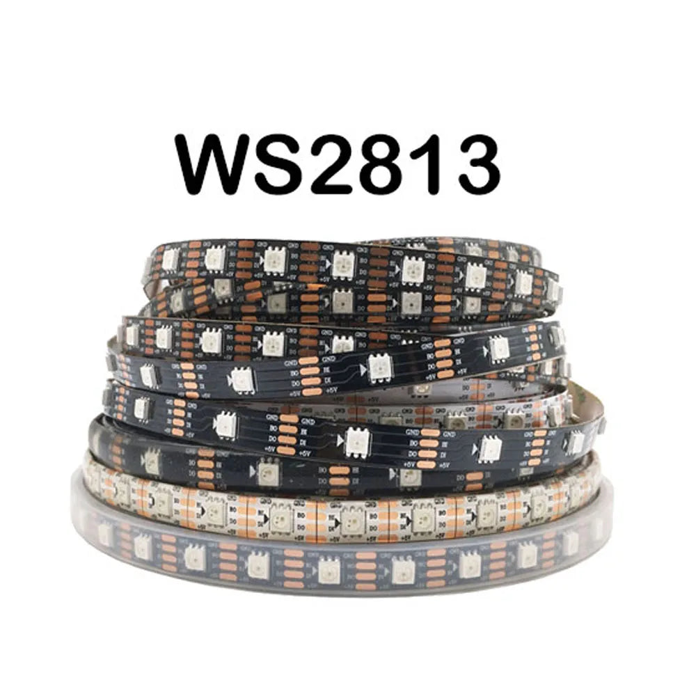 WS2812B WS2811 WS2813 WS2815 5050 RGBIC Smart LED Strip WS2812 Individually Addressable IC 30/60/144Pixels/Leds/m Light DC5V/12V