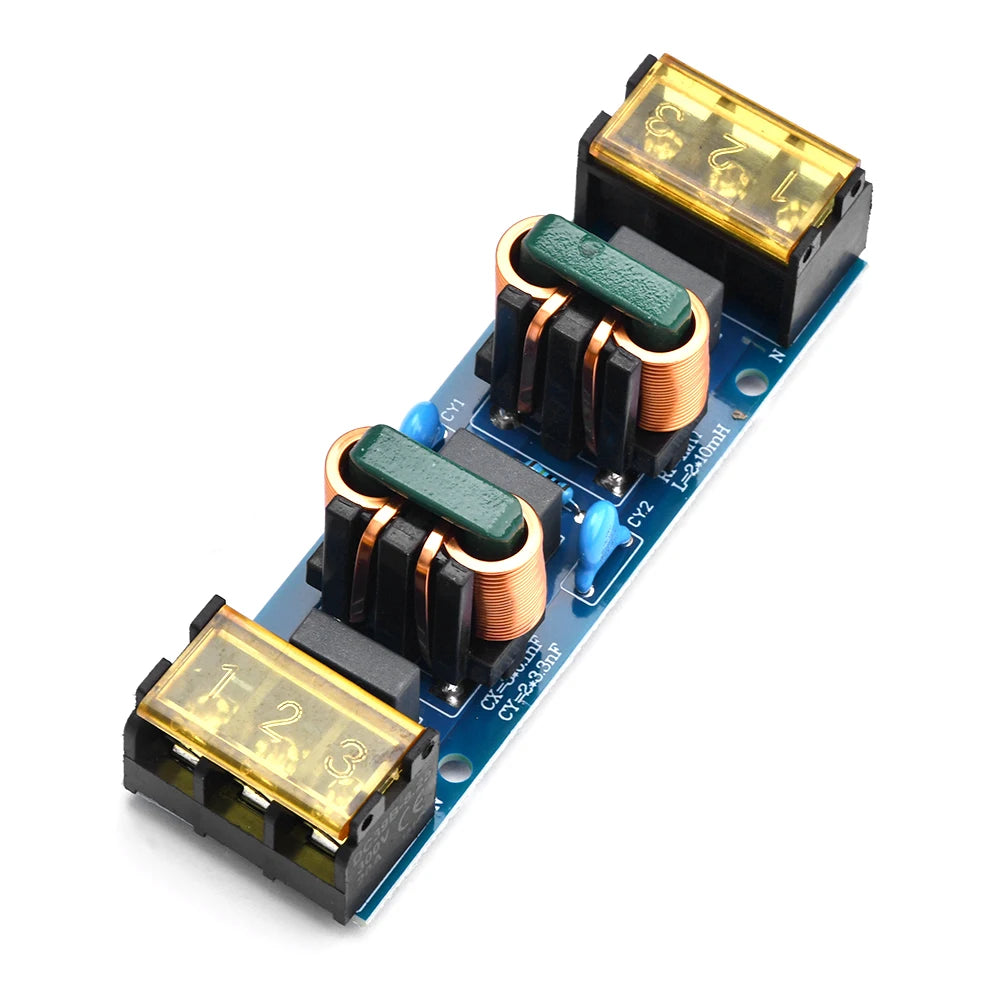 6A/25A power filter EMI high-frequency two-stage power low-pass filter board for precision instruments, automation, etc