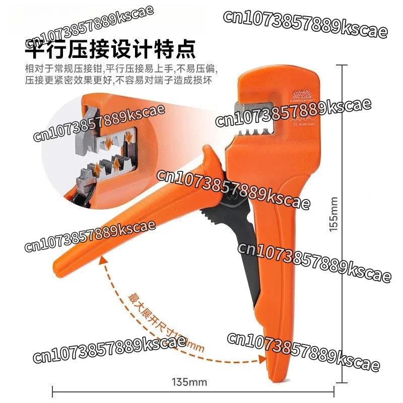 IWS-3220S Wire Crimping Tool for JST, Molex, Dupont Micro Terminals Connectors Crimper, AWG 32-22 Mini Hand Plier