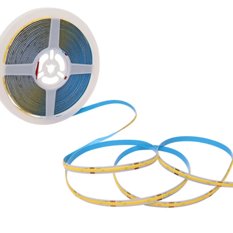Linear regulável 24v 12v cob luzes de tira led 8mm 320leds/m fita flexível led para decoração do quarto 3000k 4000k 6000k 1m 5m