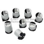 10Pcs SMD Aluminum Electrolytic Capacitor 6.3V 10V 16V 25V 35V 50V 100V 400V  2.2UF 4.7UF 10 22 33 47 100 220 330 470 680 1000UF