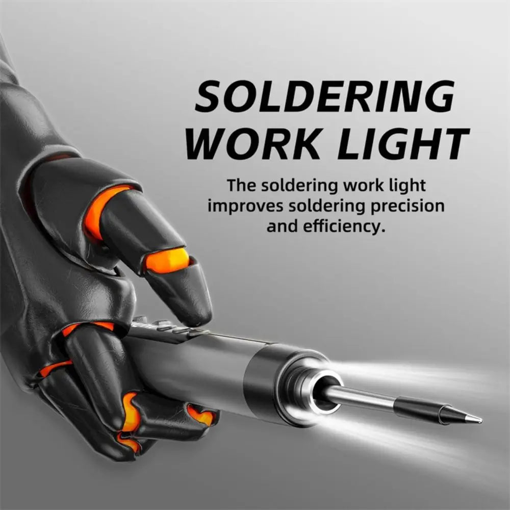 Portable Cordless Digital Soldering Iron USB Charging Adjustable Temperature 260-420℃ Solder Iron Multifunctional Intelligent